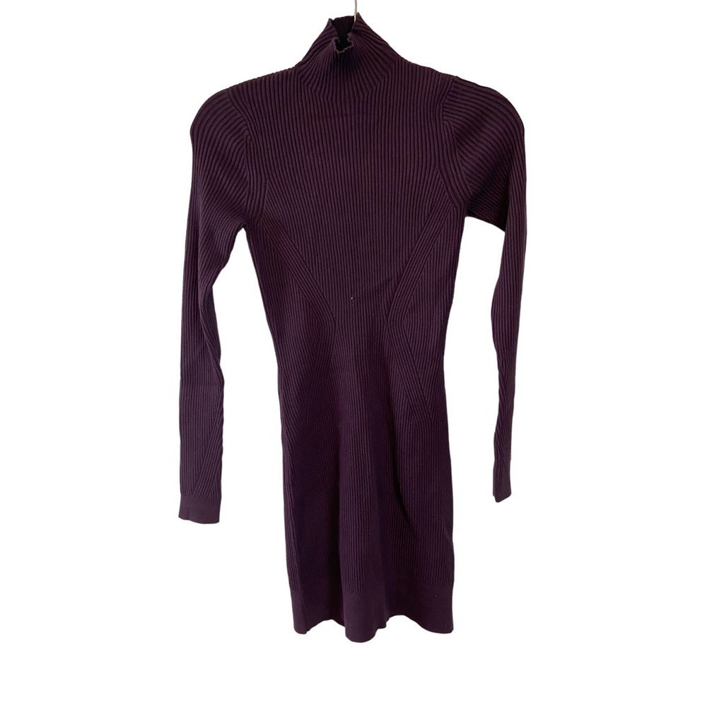Ramy Brook Aspen Cutout Back Ribbed Dress XS purple